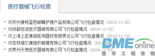 2016年度医疗器械监督抽检信息大数据出炉