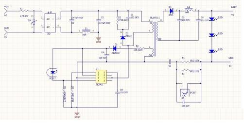 带你分析一个LED驱动电源电路