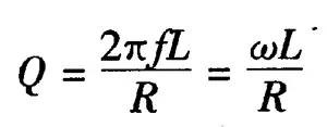 电感线圈的品质因素Q