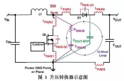 升压电路节点的振铃最小化