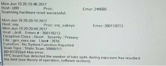 GE BRIGHTSPEED 16 CT 打火问题维修